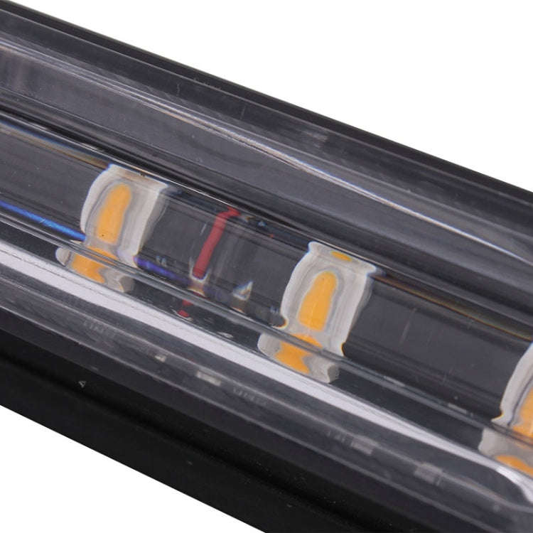 12W 720LM 4-LED Yellow Light 18 Flash Patterns Car Strobe Emergency Warning Light Lamp, DC 12V