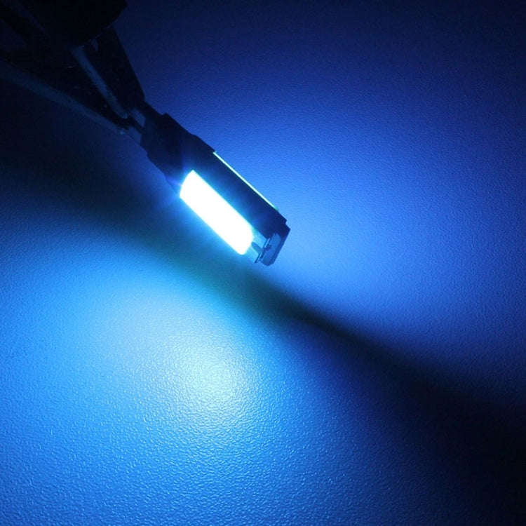 2 PCS T10 6W 180LM Ice Blue Light Double-Faced 2 COB LED Decode Canbus Error-Free Car Clearnce Re...
