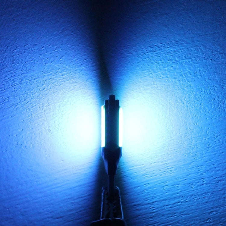 2 PCS T10 6W 180LM Ice Blue Light Double-Faced 2 COB LED Decode Canbus Error-Free Car Clearnce Re...