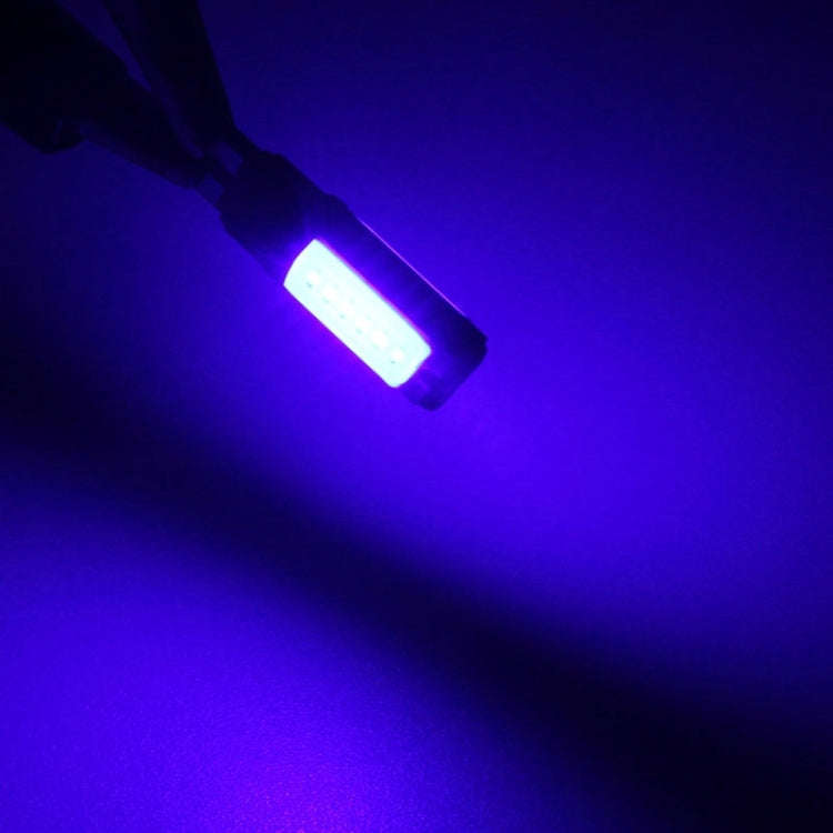 2 PCS T10 6W 180LM Blue Light Double-Faced 2 COB LED Decode Canbus Error-Free Car Clearnce Readin...