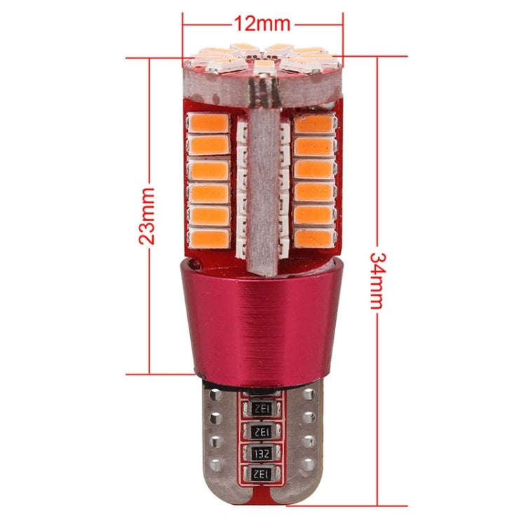 2 PCS T10 5W 285LM Pink Light 57 SMD 4014 LED Error-Free Canbus Car Clearance Lights Lamp, DC 12V