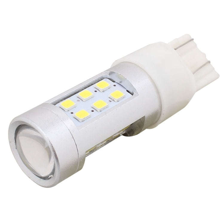 2 PCS T20 4.2W 630LM White Light Dual Wires 21 LED 2835 SMD Car Brake Light Daytime Running Light...