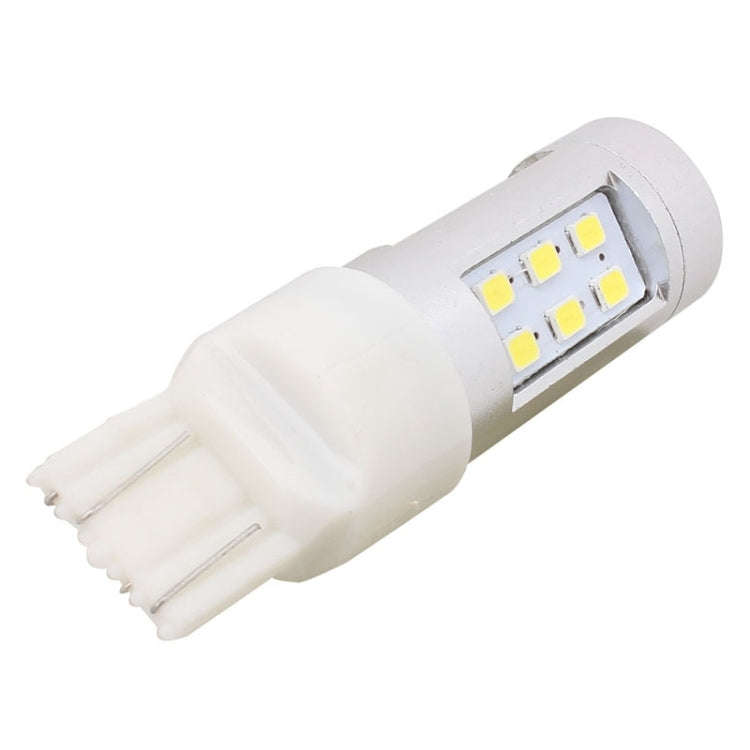 2 PCS T20 4.2W 630LM White Light Dual Wires 21 LED 2835 SMD Car Brake Light Daytime Running Light...