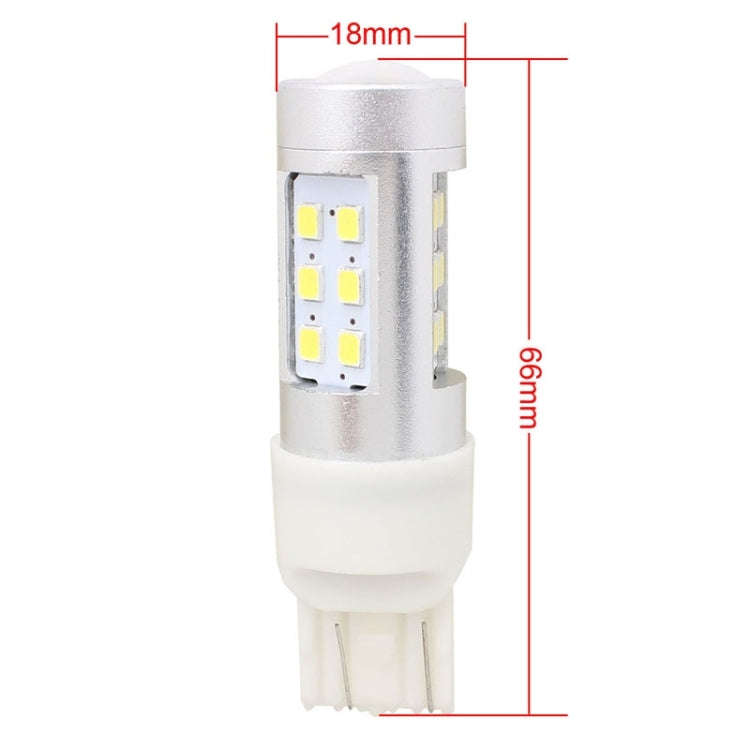 2 PCS T20 4.2W 630LM White Light Dual Wires 21 LED 2835 SMD Car Brake Light Daytime Running Light...