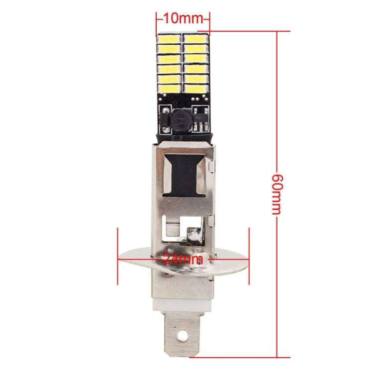 2 PCS H1 4.8W 720LM 6500K White Light 24 LED SMD 4014 Error-Free Canbus Car Clearance Lights Lamp...