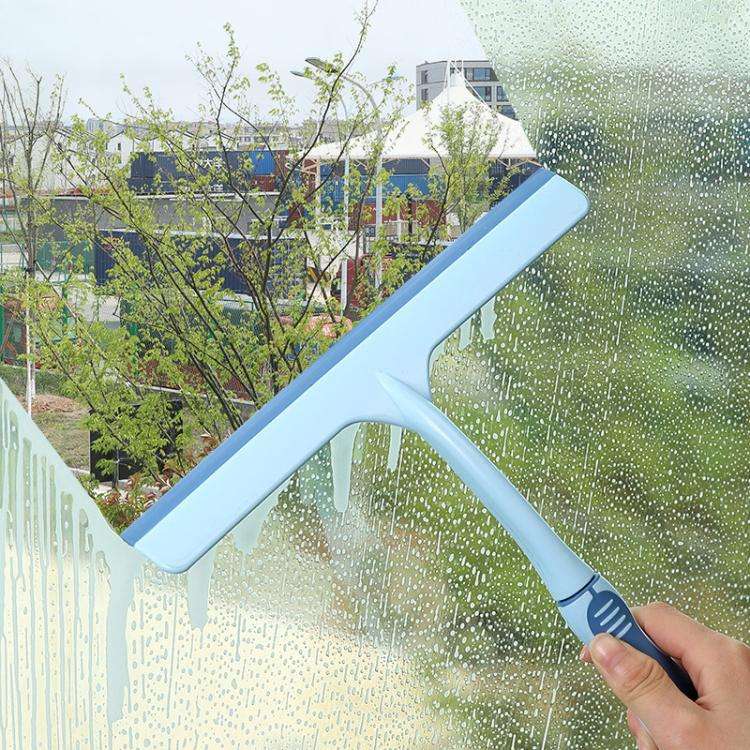 KANEED Car Window Plastic Nonslip Handle Glass Wiper / Window Cleaning Tool, Size: 24.5 x 24cm(Blue)