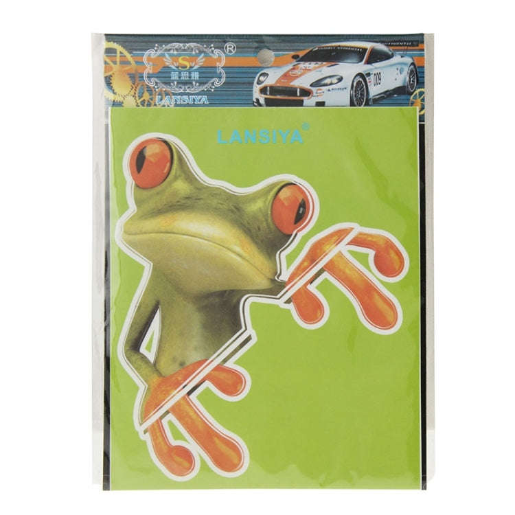 Frog Pattern Car Sticker, Size: 15.5x12.5 cm