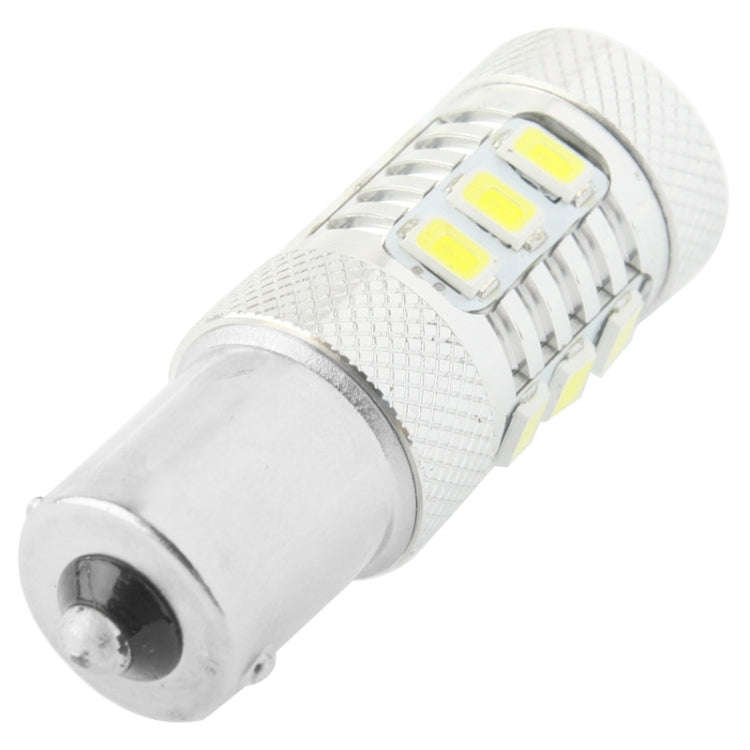 1156 11W White LED Turn Light for Vehicles, DC 12-30V, 12 LED SMD 5630 Light + 5W 1 LED Light