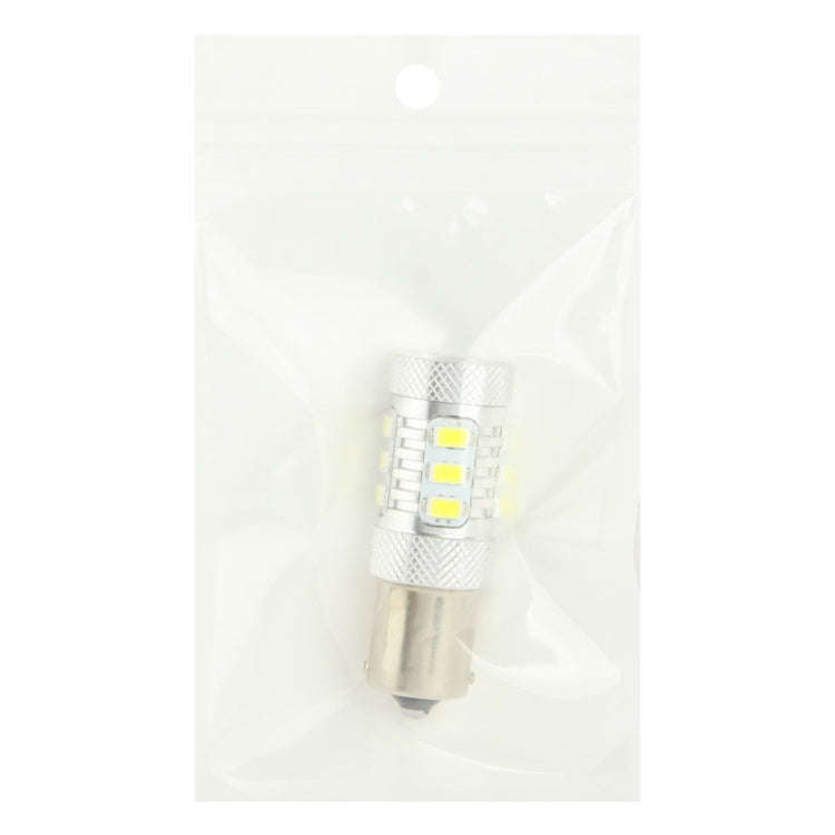 1156 11W White LED Turn Light for Vehicles, DC 12-30V, 12 LED SMD 5630 Light + 5W 1 LED Light