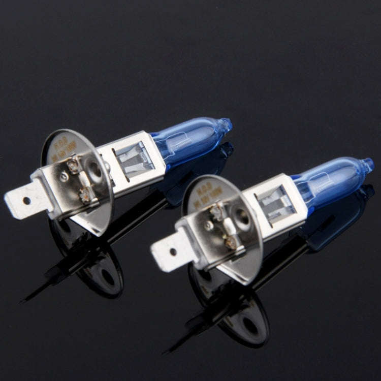 HOD H1 Halogen Bulb, Super White Car Headlight Bulb, 12 V / 100W, 6000K 2400 LM (Pair)