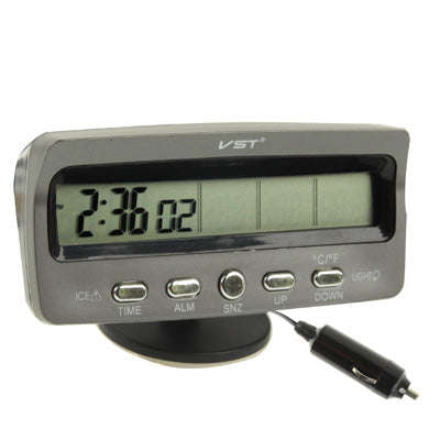 3.6 inch LCD Car Digital Thermometer with Time / Date / Week / Alarm / Car Storage Battery Voltag...