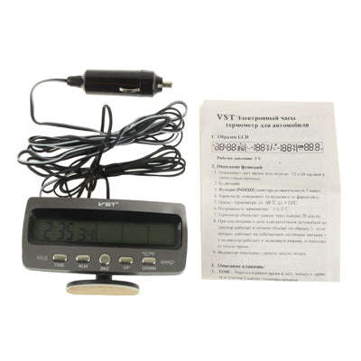 3.6 inch LCD Car Digital Thermometer with Time / Date / Week / Alarm / Car Storage Battery Voltag...