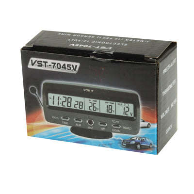 3.6 inch LCD Car Digital Thermometer with Time / Date / Week / Alarm / Car Storage Battery Voltag...