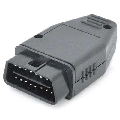 OBDII 16-Pin Connector Adapter for Car Diagnostic Male Cable(Black)