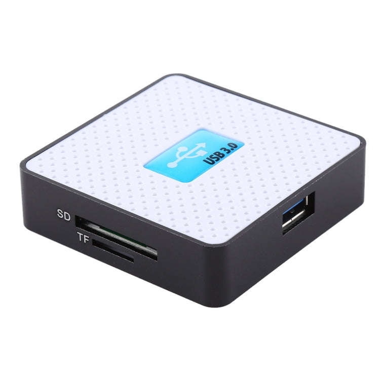 USB 3.0 All-in-1 Card Reader, Super Speed 5Gbps, Support CF / SD / TF / M2 / XD Card(White)