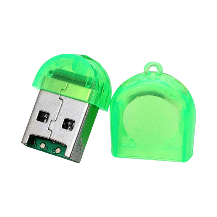 30 PCS Firefly Shape USB 2.0 TF Card Reader, Random Color Delivery(Baby Blue)