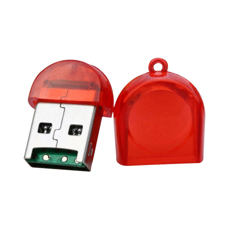 30 PCS Firefly Shape USB 2.0 TF Card Reader, Random Color Delivery(Baby Blue)