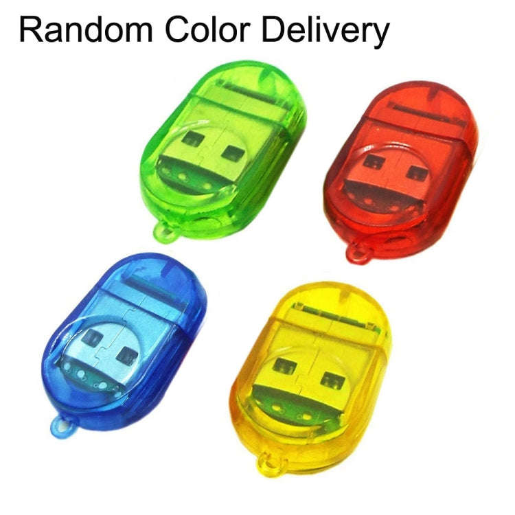 30 PCS Firefly Shape USB 2.0 TF Card Reader, Random Color Delivery(Baby Blue)