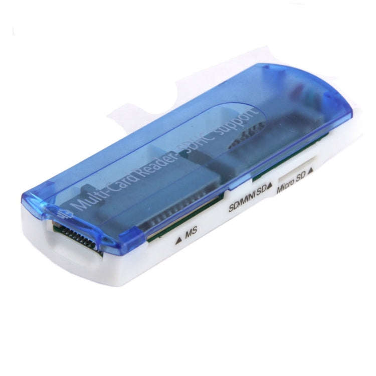 20 PCS USB 2.0 Multi Card Reader, Support SD / MMC, MS, TF, M2 Card, Random Color Delivery