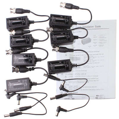 CCTV Equipment Camera BNC Video Balun Transceiver(Black)