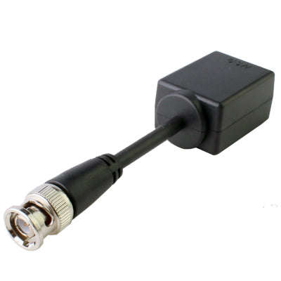 2 PCS Passive Video Balun CCTV Network UTP BNC(Black)