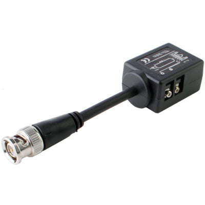 2 PCS Passive Video Balun CCTV Network UTP BNC(Black)