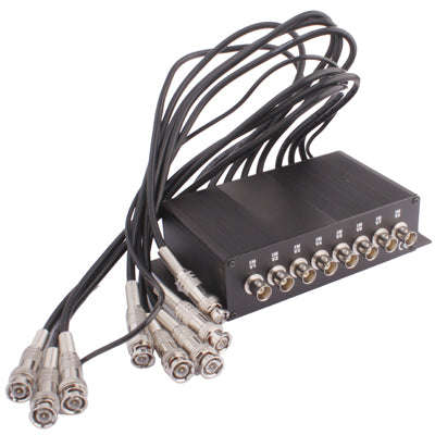 8 Channel CCTV BNC Surge Arrester Surge Protector Device (CoaxJK/ V8)(Black)