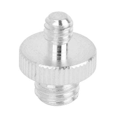 10pcs 1/4 to 3/8 Stainless Steel Screw for Tripod Heads(Silver)
