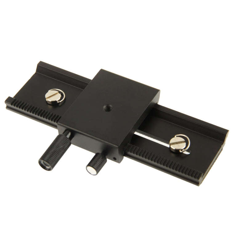 2-way Macro Focus Rail Slider Long-type Tripod Head Plate(Black)