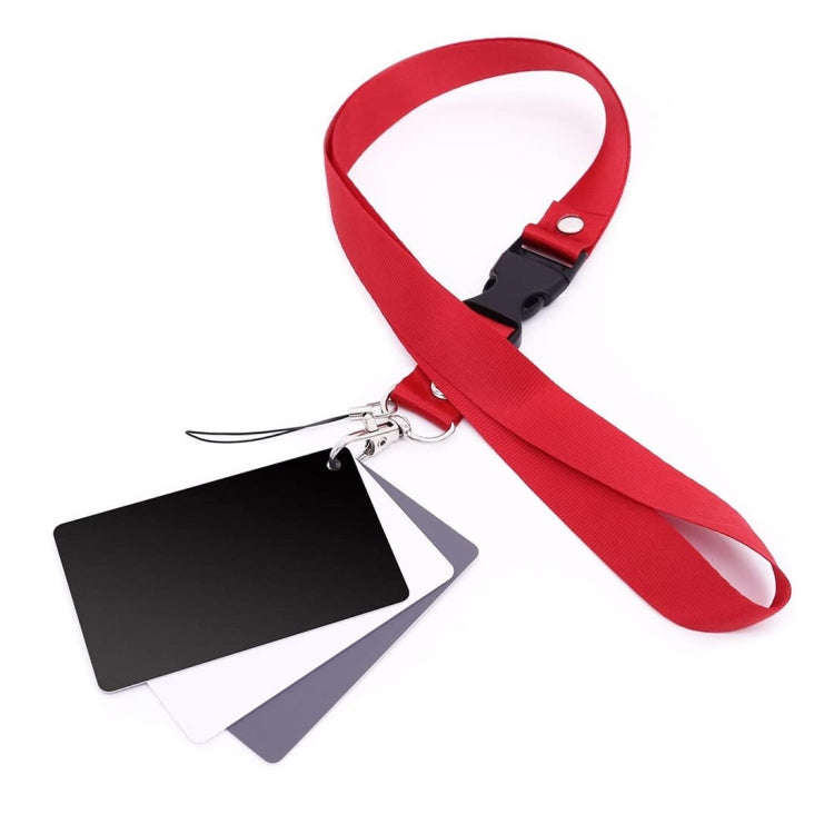3 in 1 Black White Gray Balance Card / Digital Gray Card with Strap, Works with Any Digital Camer...