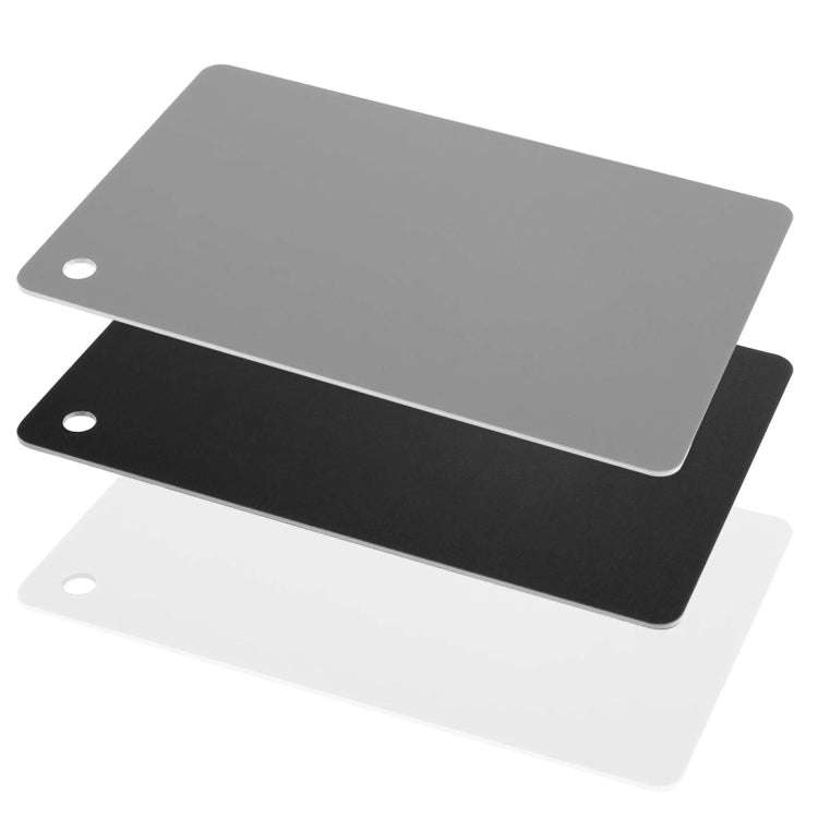 3 in 1 Black White Gray Balance Card / Digital Gray Card with Strap, Works with Any Digital Camer...