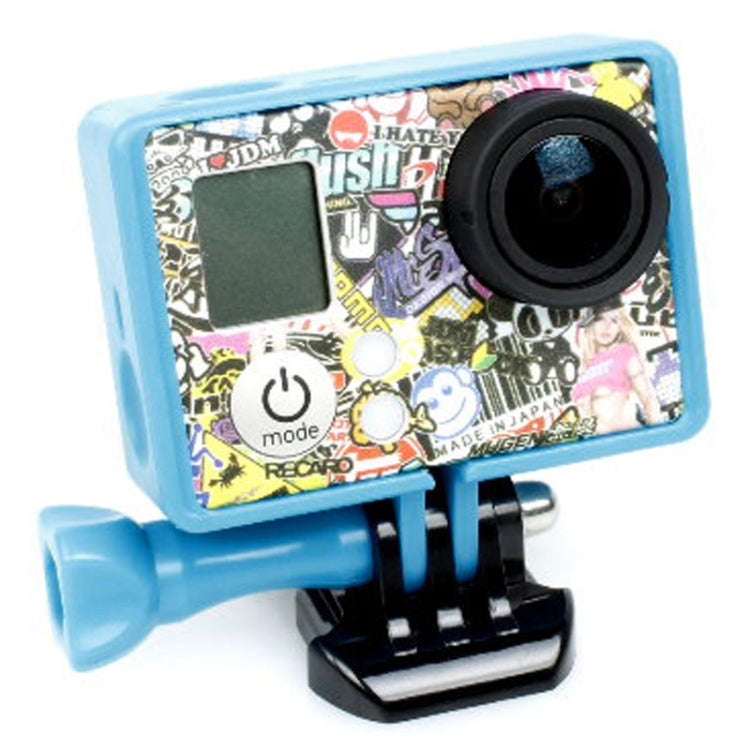 TMC High Quality Tripod Cradle Frame Mount Housing for GoPro HERO4 /3+ /3, HR191(Dark Blue)