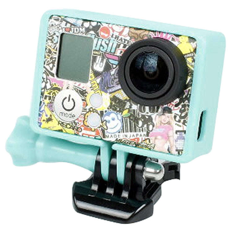 TMC High Quality Tripod Cradle Frame Mount Housing for GoPro HERO4 /3+ /3, HR191(Blue)