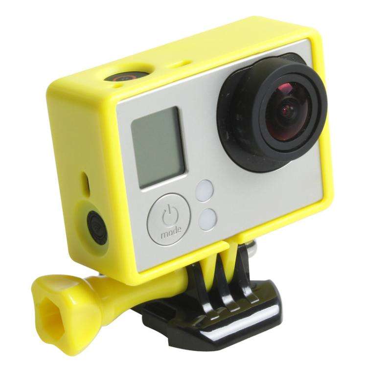 TMC High Quality Tripod Cradle Frame Mount Housing for GoPro HERO4 /3+ /3, HR191(Yellow)