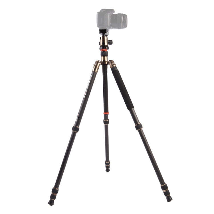 Triopo GT-2504X8.C Adjustable Portable Carbon Fiber Tripod with B-1 Aluminum Ball Head for Canon ...