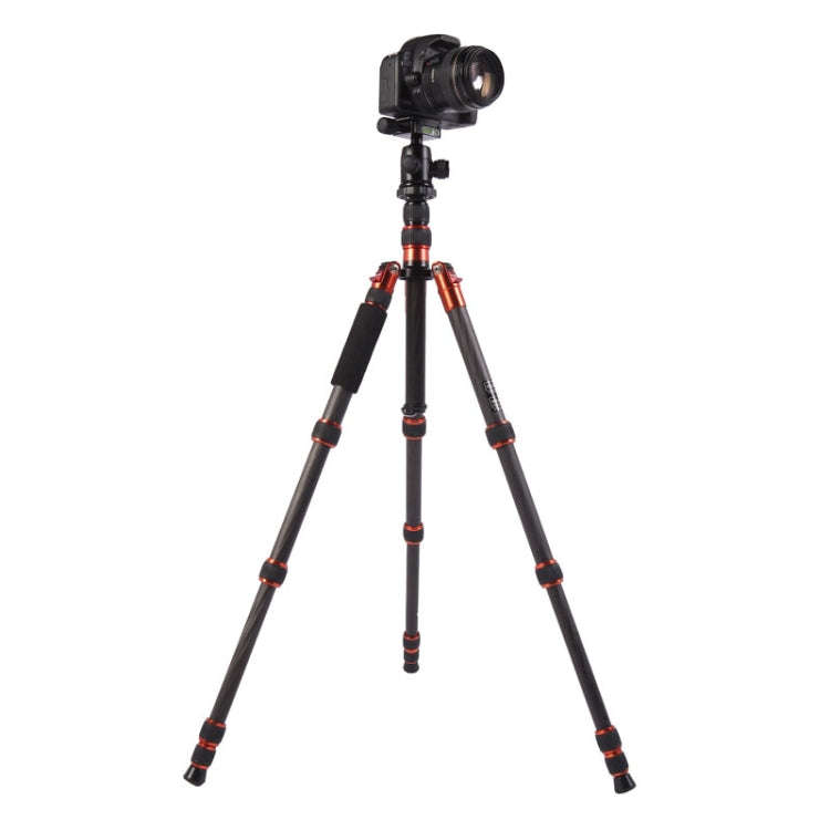 Triopo GT-2505x8.C Adjustable Portable Carbon Fiber Tripod with B-1 Aluminum Ball Head for Canon ...