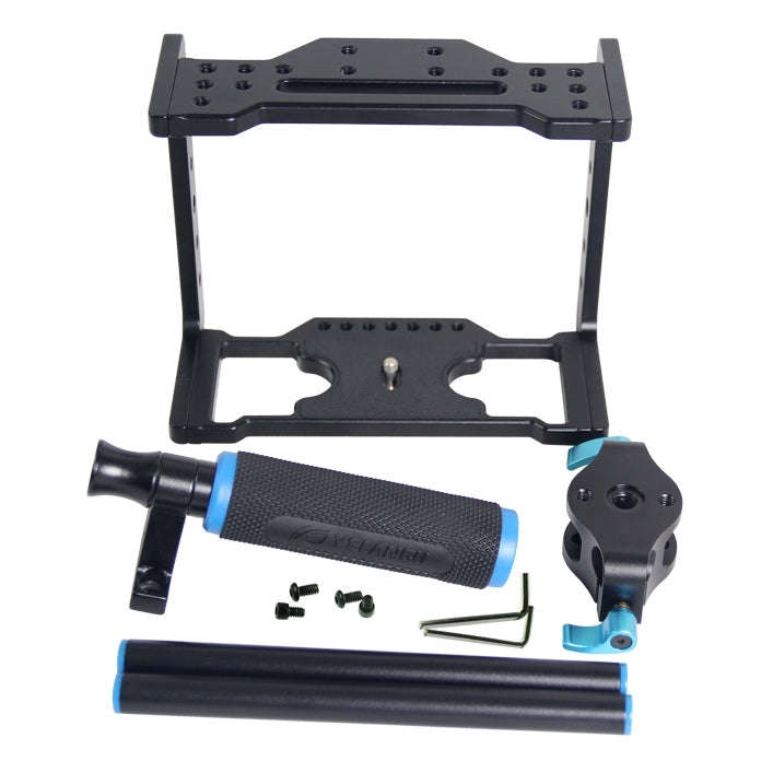 YELANGU YLG0108D Protective Cage Handle Stabilizer Top Set for DSLR Camera