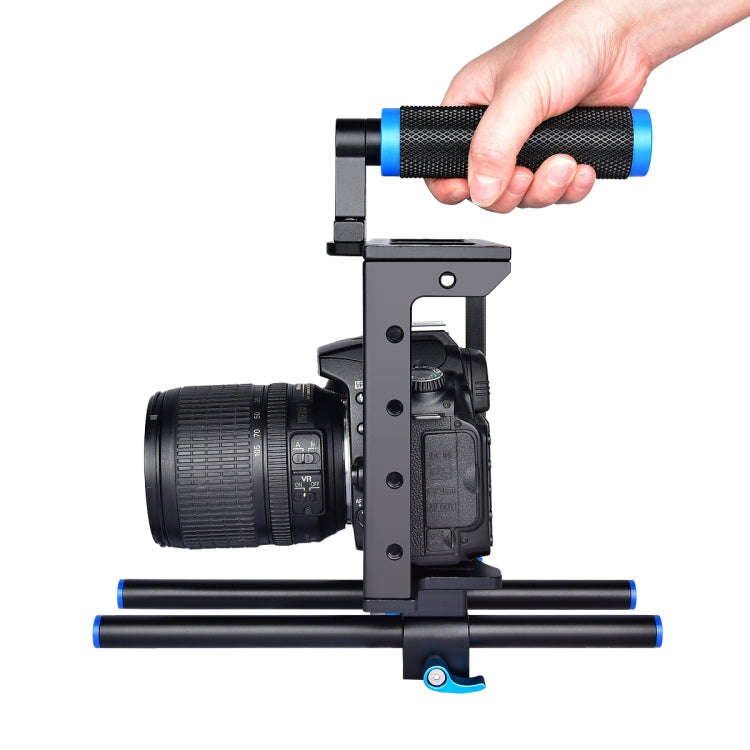 YELANGU YLG0107E Protective DSLR Camera Cage Stabilizer / Top Handle Set(Black)