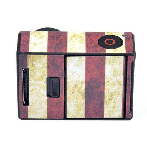 Retro US Flag Pattern Case Sticker for GoPro HERO3+ /3