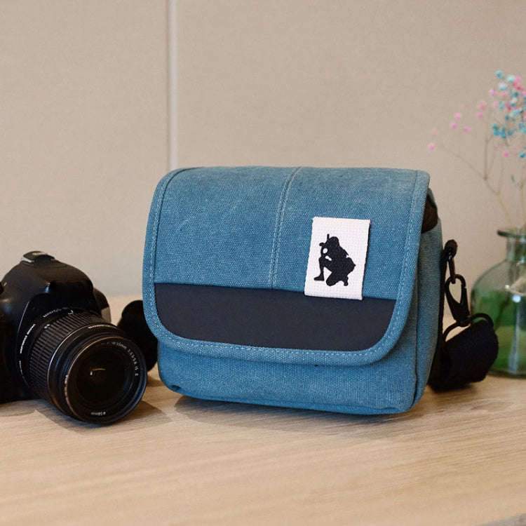 Universal Camera Bag, Inside Size: approx. 200mm x 115mm x 100mm(Blue)
