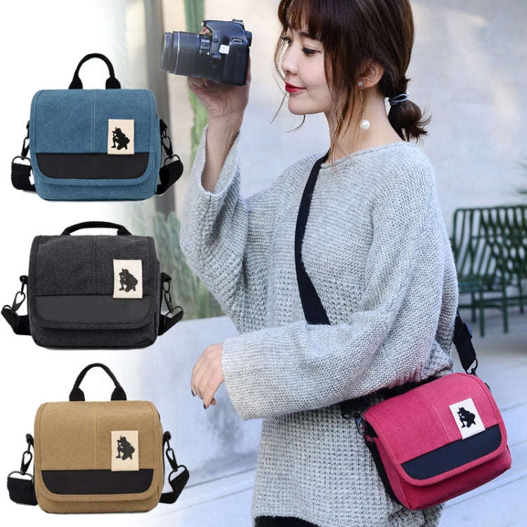 Universal Camera Bag, Inside Size: approx. 200mm x 115mm x 100mm(Blue)