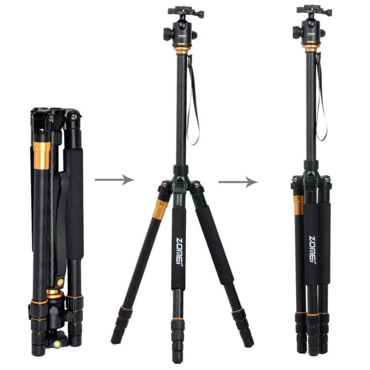 ZOMEI Z688 Portable Professional Travel Magnesium Alloy Material Tripod Monopod with Ball Head fo...