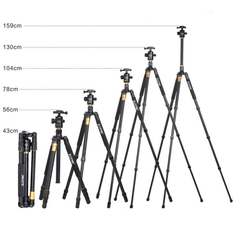 ZOMEI Z688 Portable Professional Travel Magnesium Alloy Material Tripod Monopod with Ball Head fo...