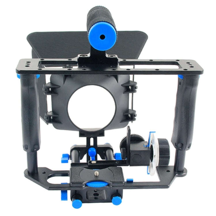YELANGU YLG1103A-B Large Handle Video Camera Cage Stabilizer + Matte Box Kit for DSLR Camera / Vi...