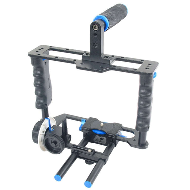 YELANGU YLG1103A-B Large Handle Video Camera Cage Stabilizer + Matte Box Kit for DSLR Camera / Vi...