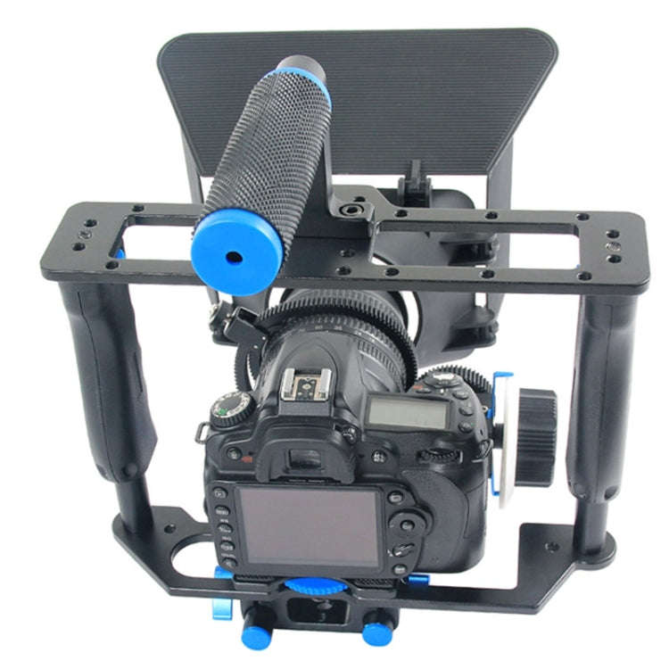 YELANGU YLG1103A-B Large Handle Video Camera Cage Stabilizer + Matte Box Kit for DSLR Camera / Vi...