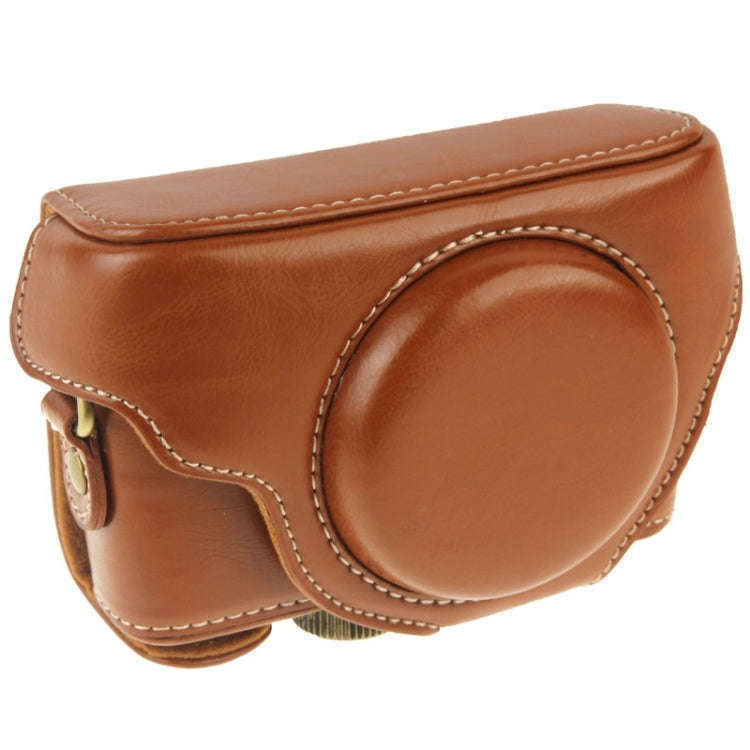 Retro Style PU Leather Camera Case Bag with Strap for Sony RX100 M3 / M4 / M5(Brown)