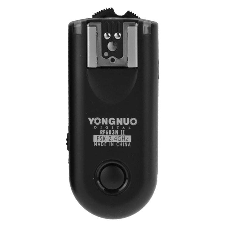 2 PCS YONGNUO RF603N II FSK 2.4GHz Wireless Flash Trigger with N1 Shutter Connecting Cable
