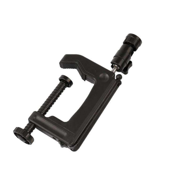 Desktop Fixed Clamp Holder Mount with Tripod Adapter for GoPro, Insta360, DJI and Other Action Ca...