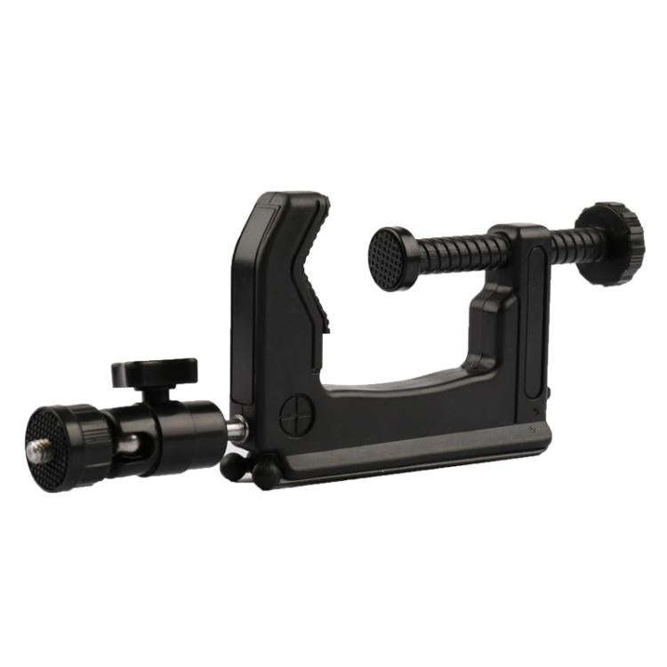 Desktop Fixed Clamp Holder Mount with Tripod Adapter for GoPro, Insta360, DJI and Other Action Ca...